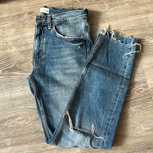 Zara women slim boyfriend jeans